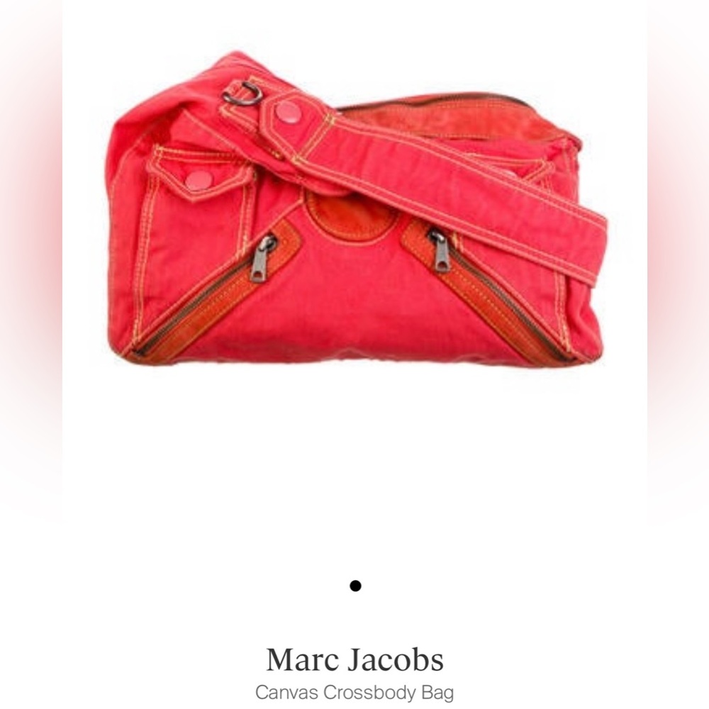 AUTHENTIC Marc Jacoba Canvas Crossbody Bag